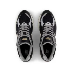 Sneakers M2002 pelle/suede nero