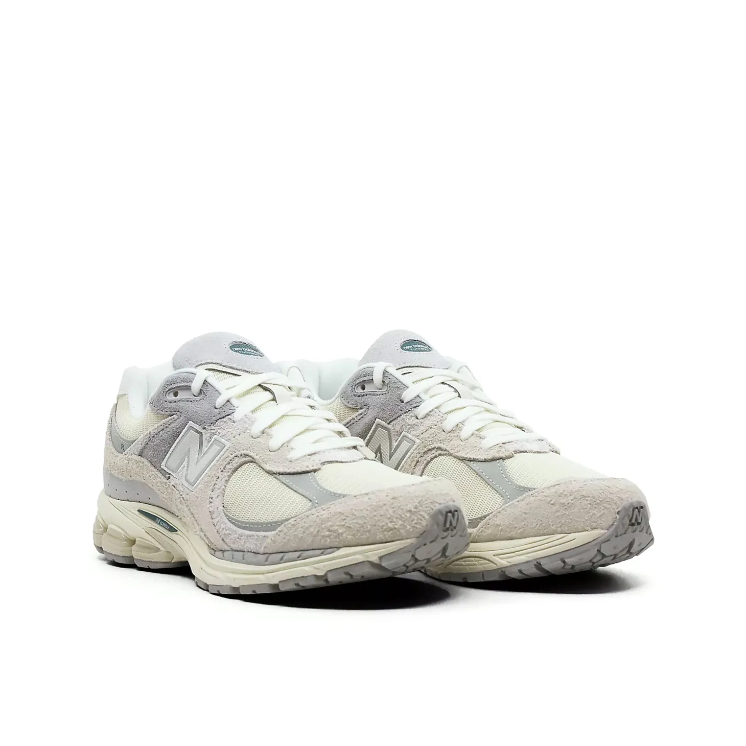 Sneakers M2002 suede e mesh panna