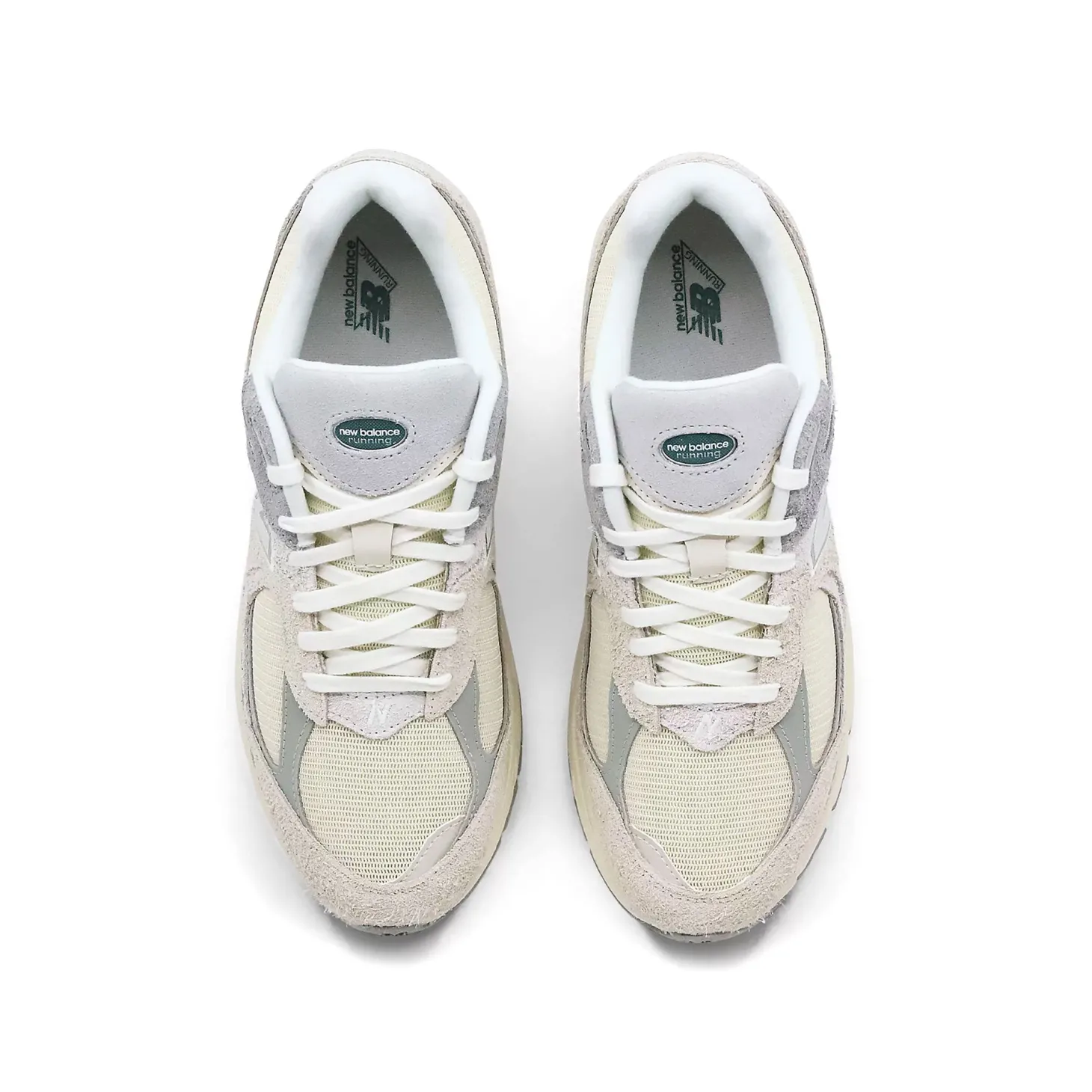 Sneakers M2002 suede e mesh panna