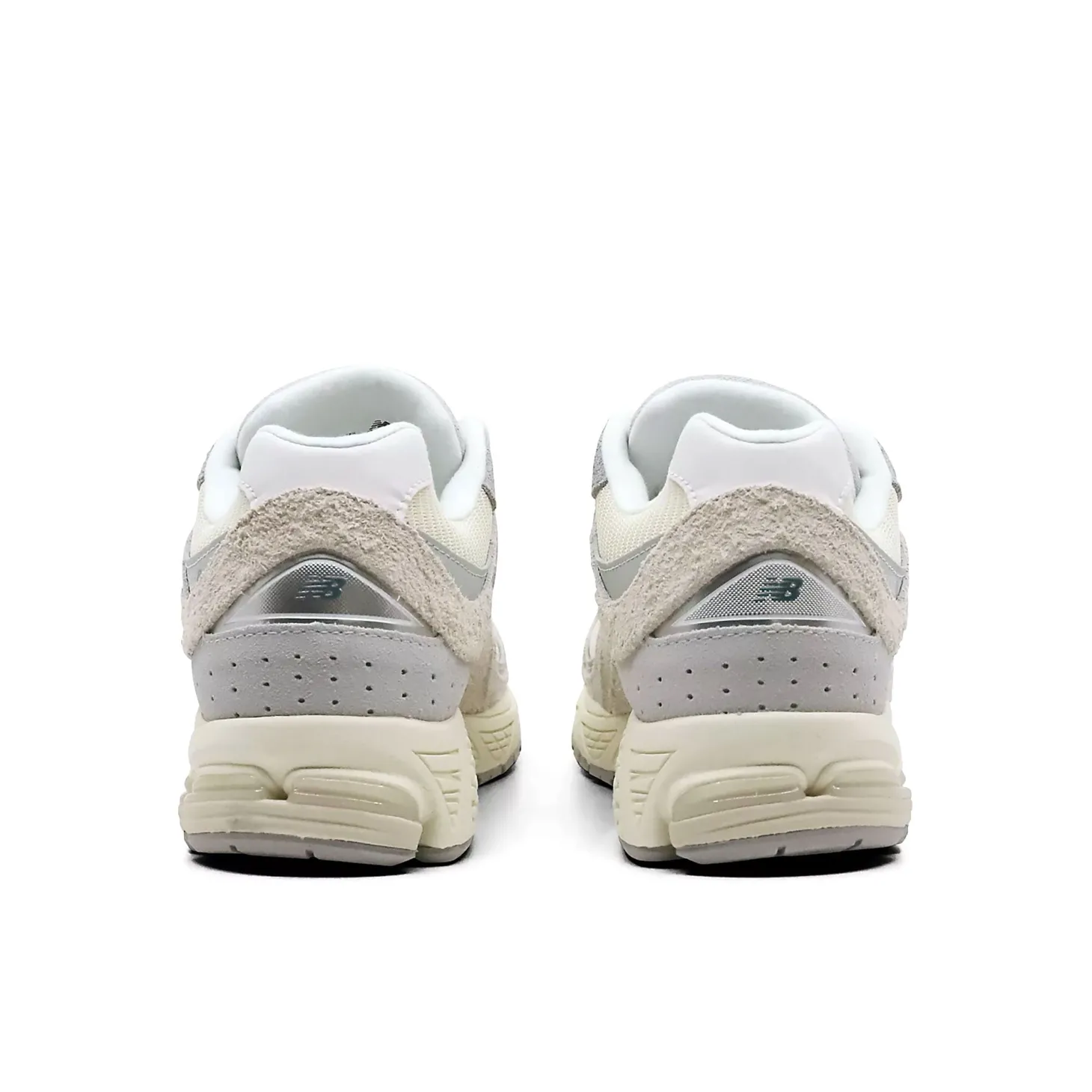 Sneakers M2002 suede e mesh panna