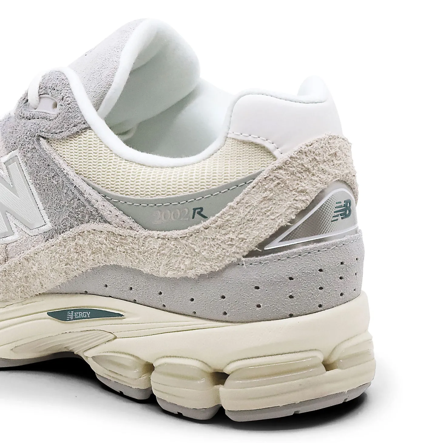 Sneakers M2002 suede e mesh panna
