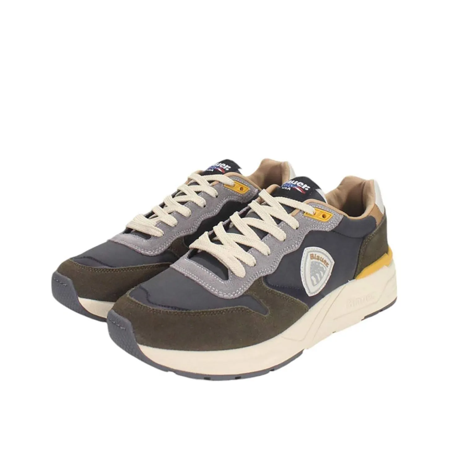 Sneakers Ray02 con logo laterale militare/navi