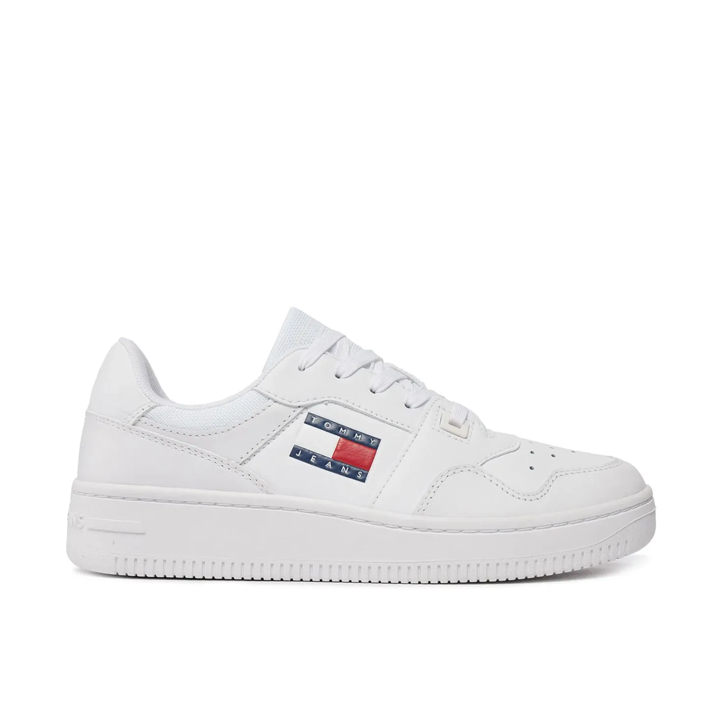Sneakers retro stile basket bianco
