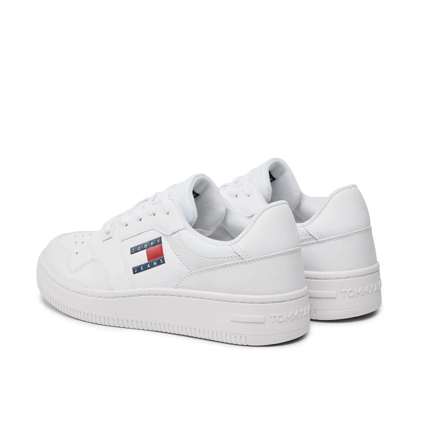Sneakers retro stile basket bianco