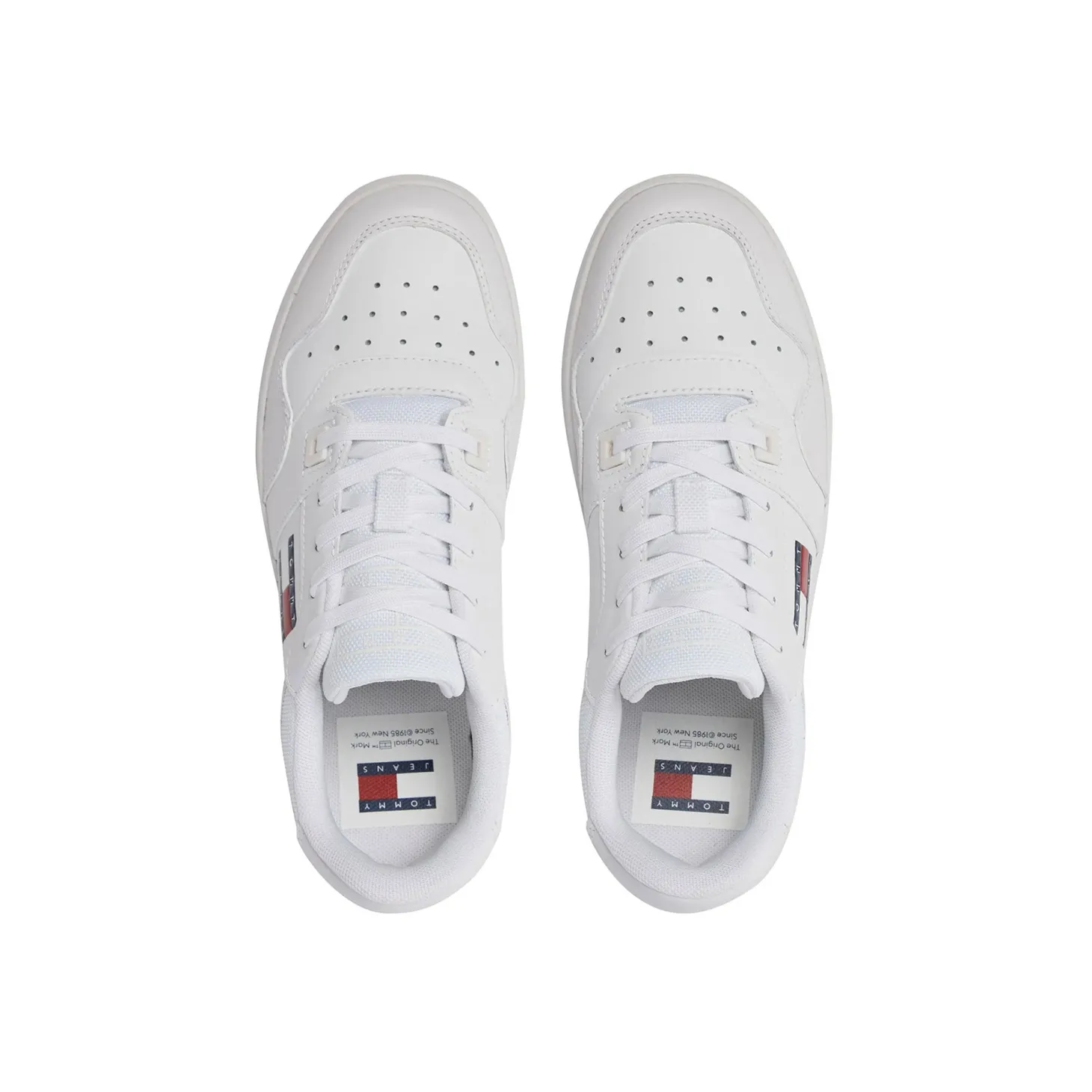 Sneakers retro stile basket bianco