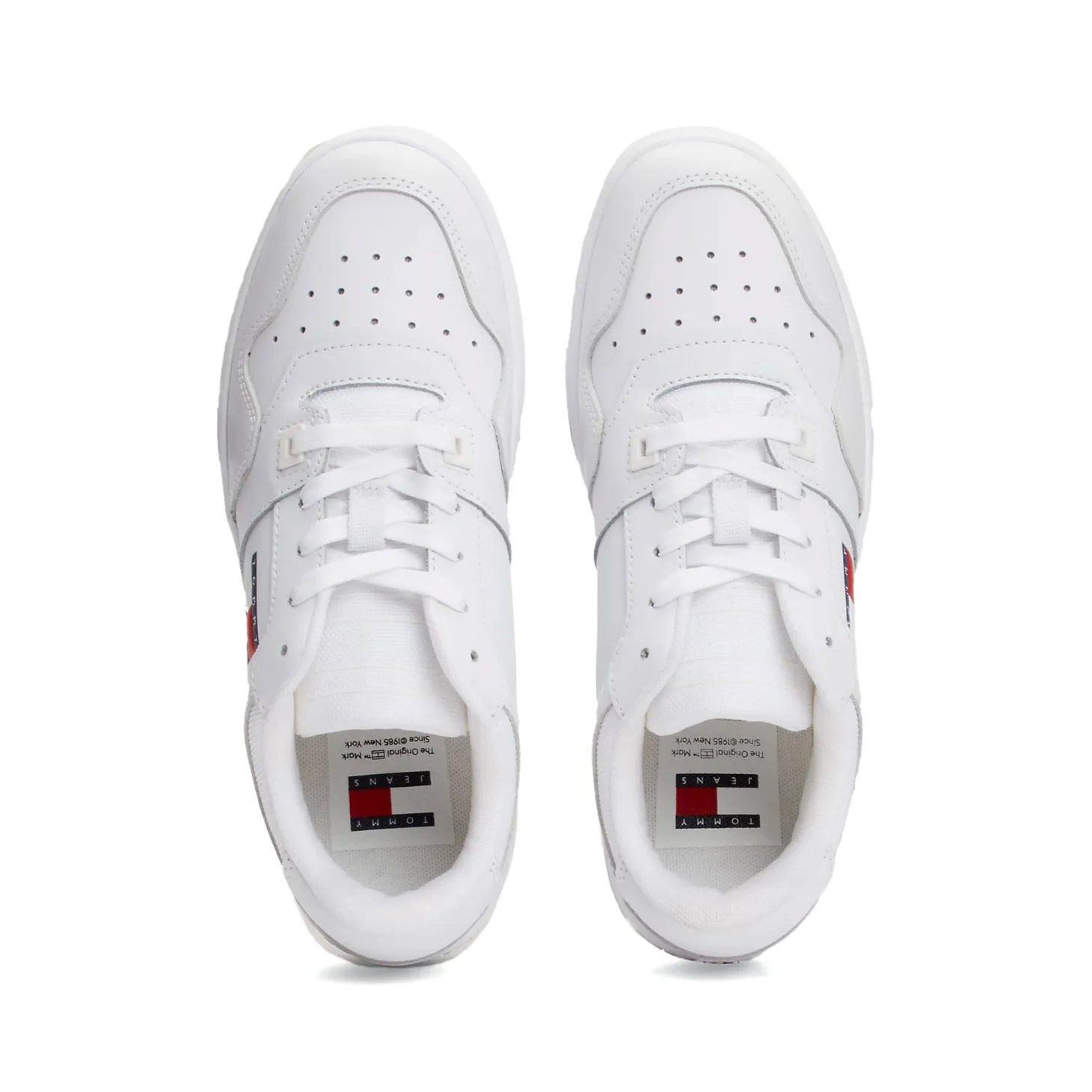 Sneakers retro stile basket bianco