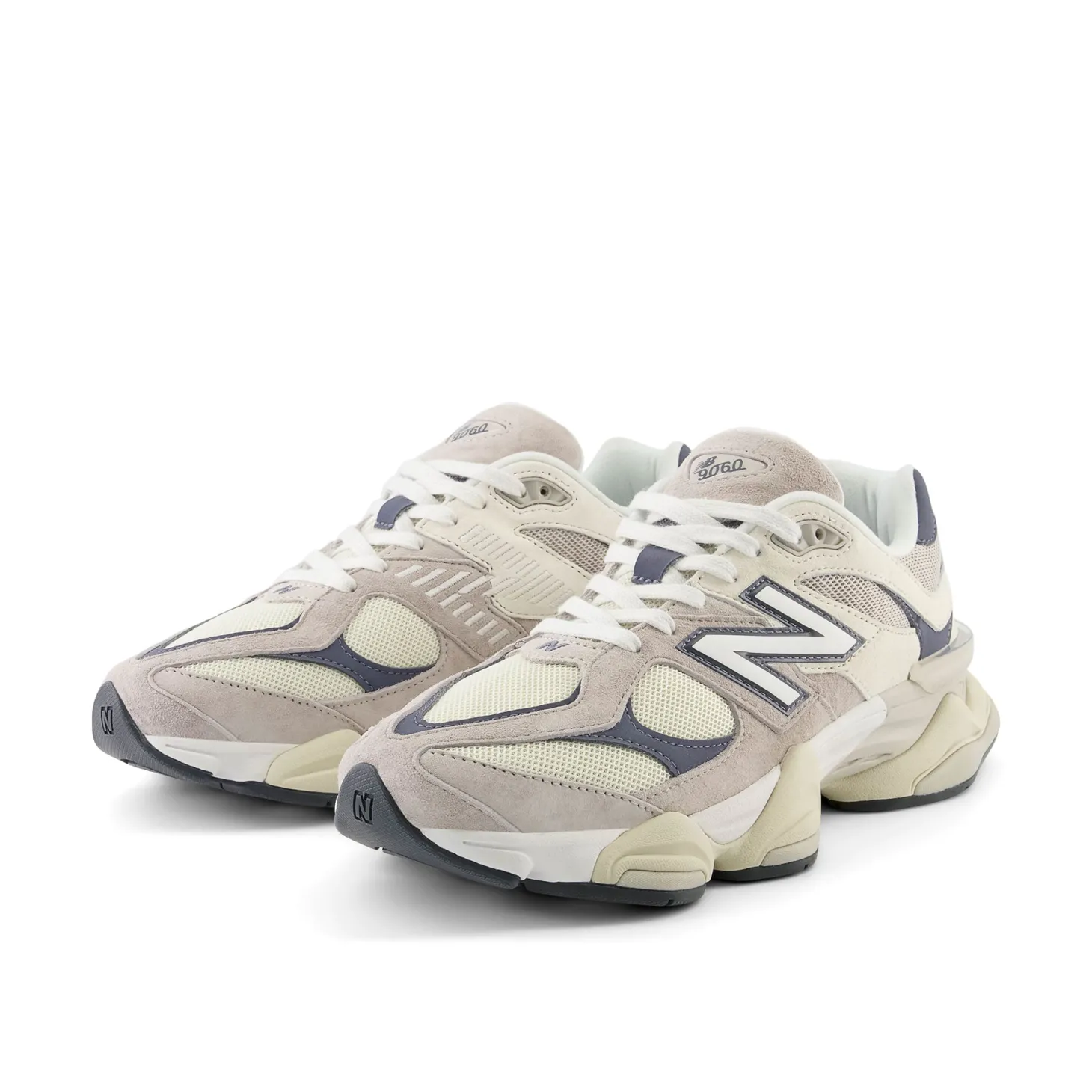 Sneakers U9060 pigskin e mesh grigio chiaro