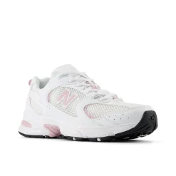 Sneakers U530 sintetico e mesh bianco/rosa
