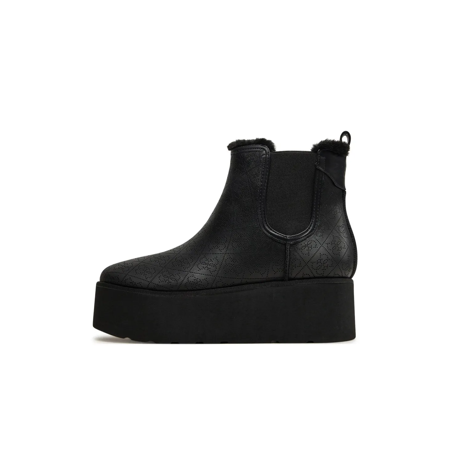 Stivaletti modello Jilaine con zeppa nero