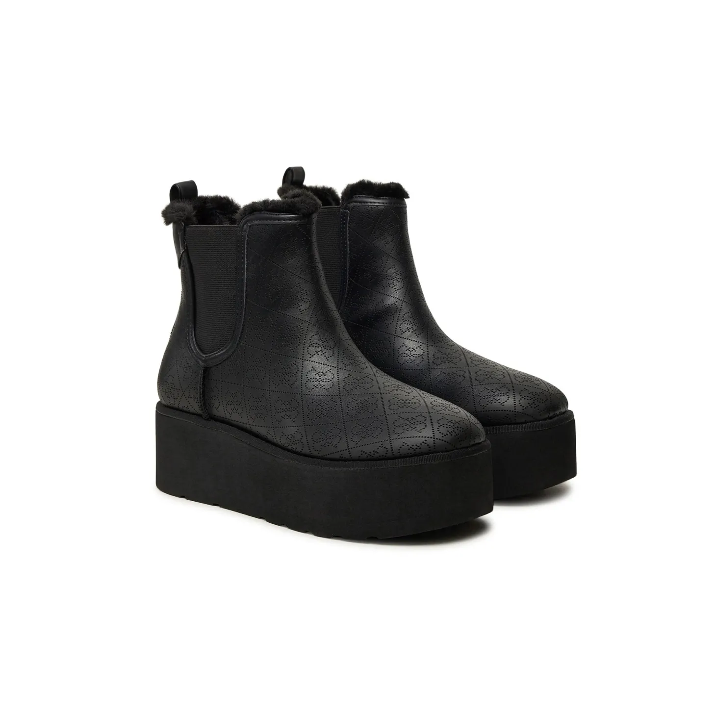 Stivaletti modello Jilaine con zeppa nero