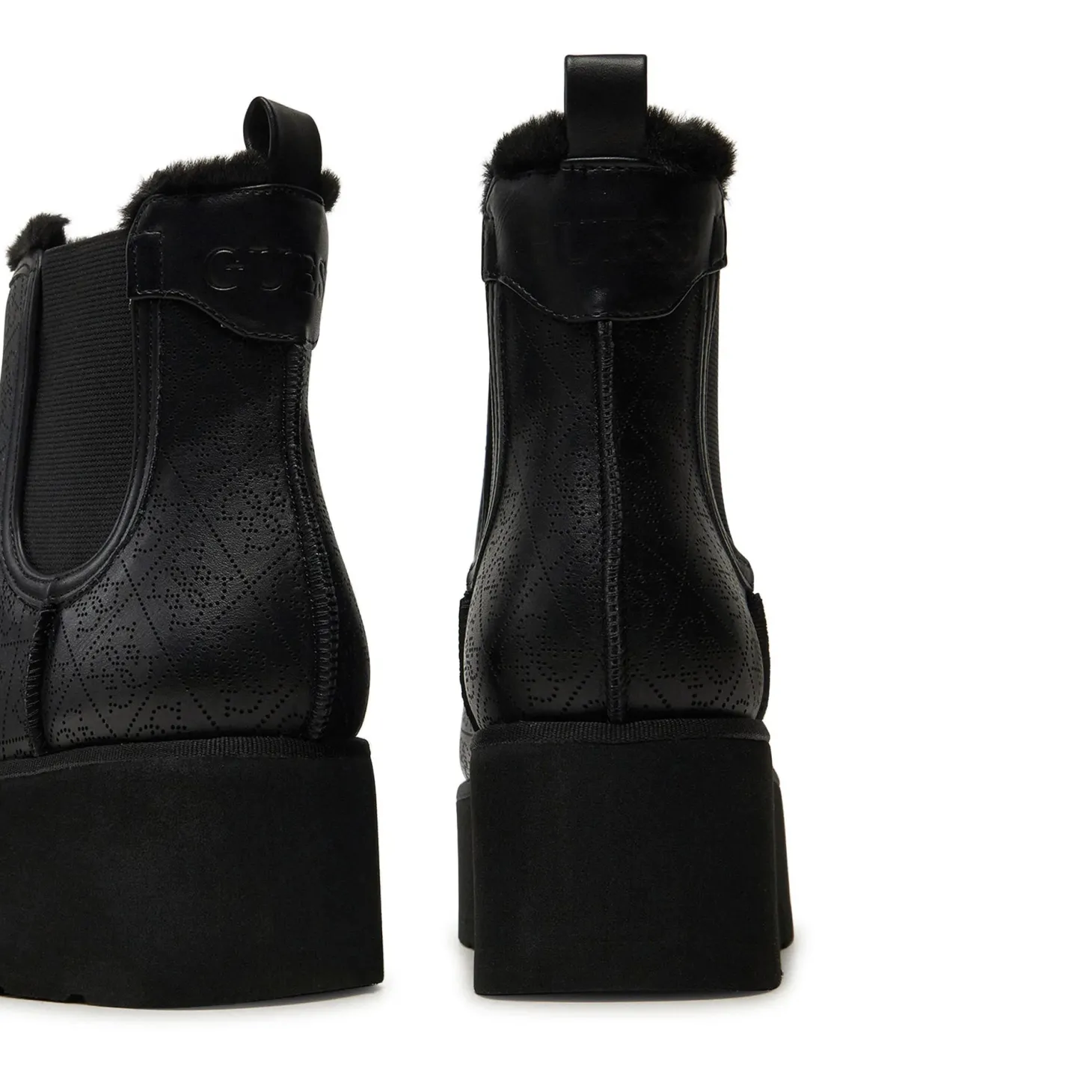 Stivaletti modello Jilaine con zeppa nero