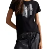 T- shirt manica corta jersey nero