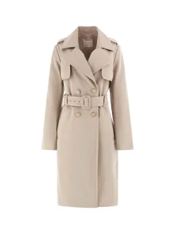 Trench doppio petto sartoriale beige