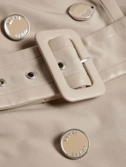 Trench doppio petto sartoriale beige