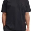 T-shirt a maniche corte con logo sul petto nero