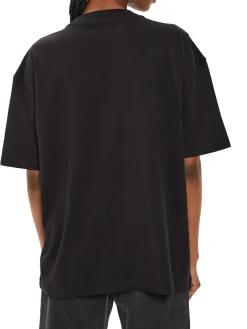 T-shirt a maniche corte con logo nero