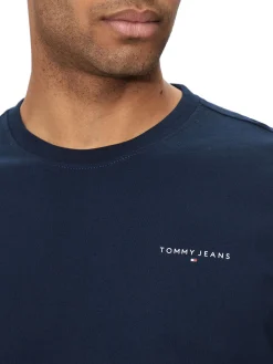 T-shirt a maniche lunghe slim blu