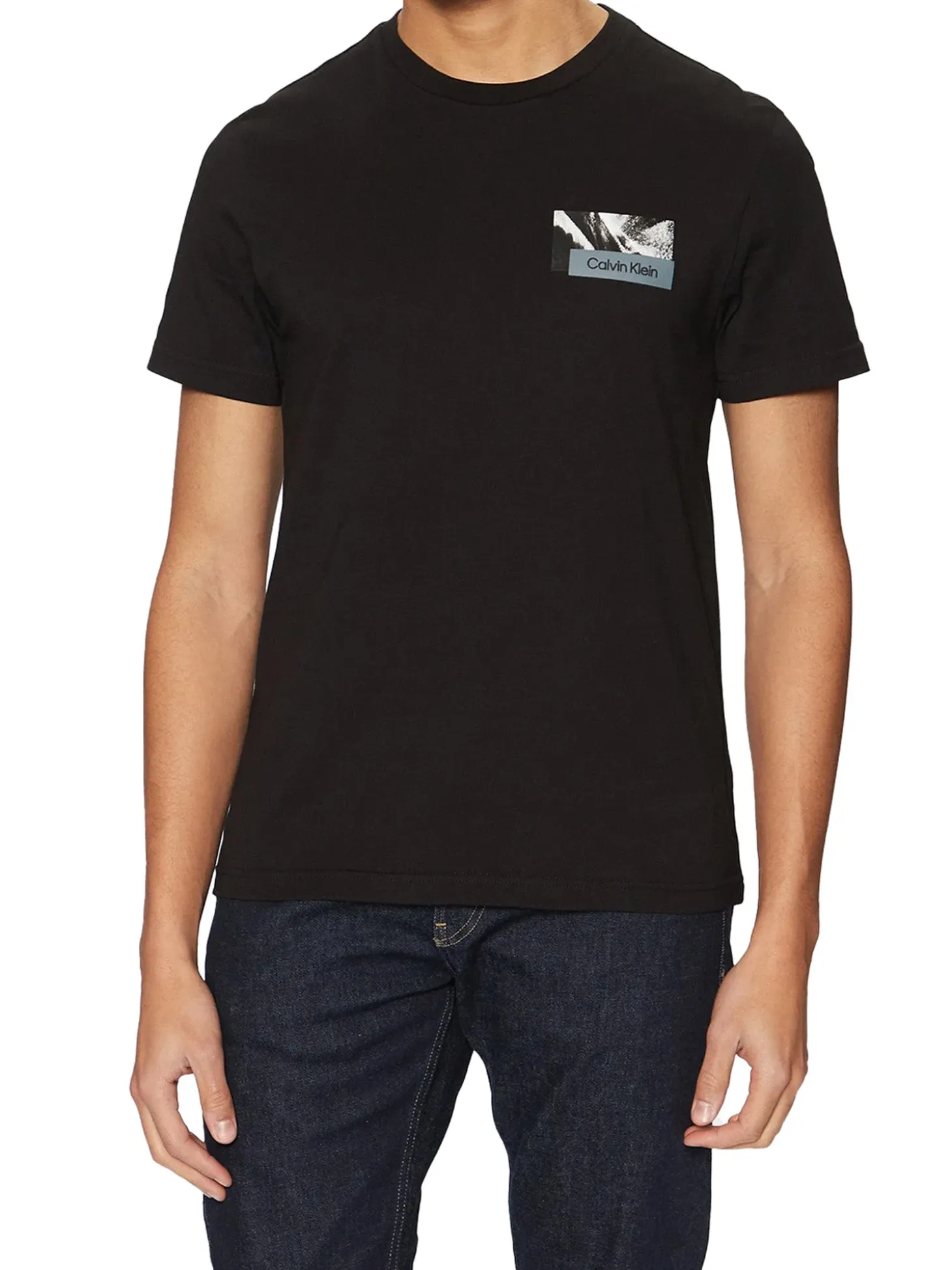 T-shirt back logo graphic nero