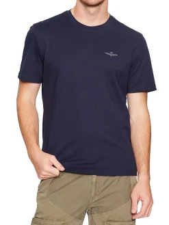 T-shirt basic jersey blu