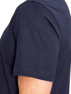 T-shirt basic jersey blu