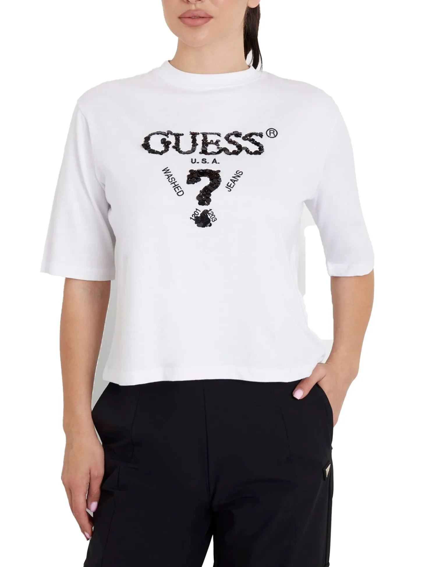 T-shirt Boxy Aurelie bianco