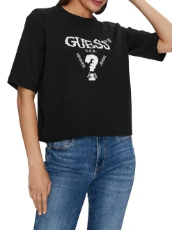 T-shirt Boxy Aurelie nero