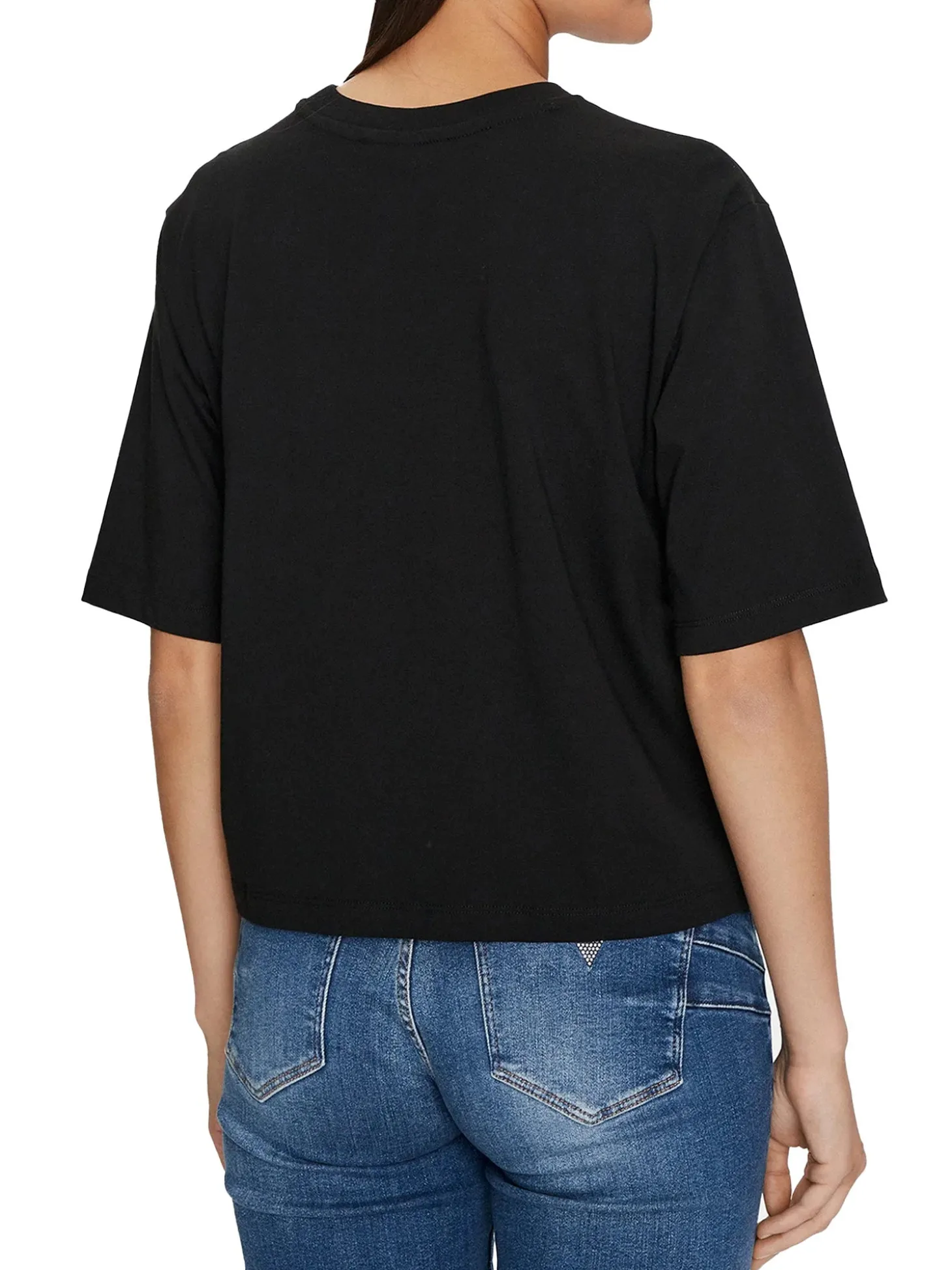 T-shirt Boxy Aurelie nero