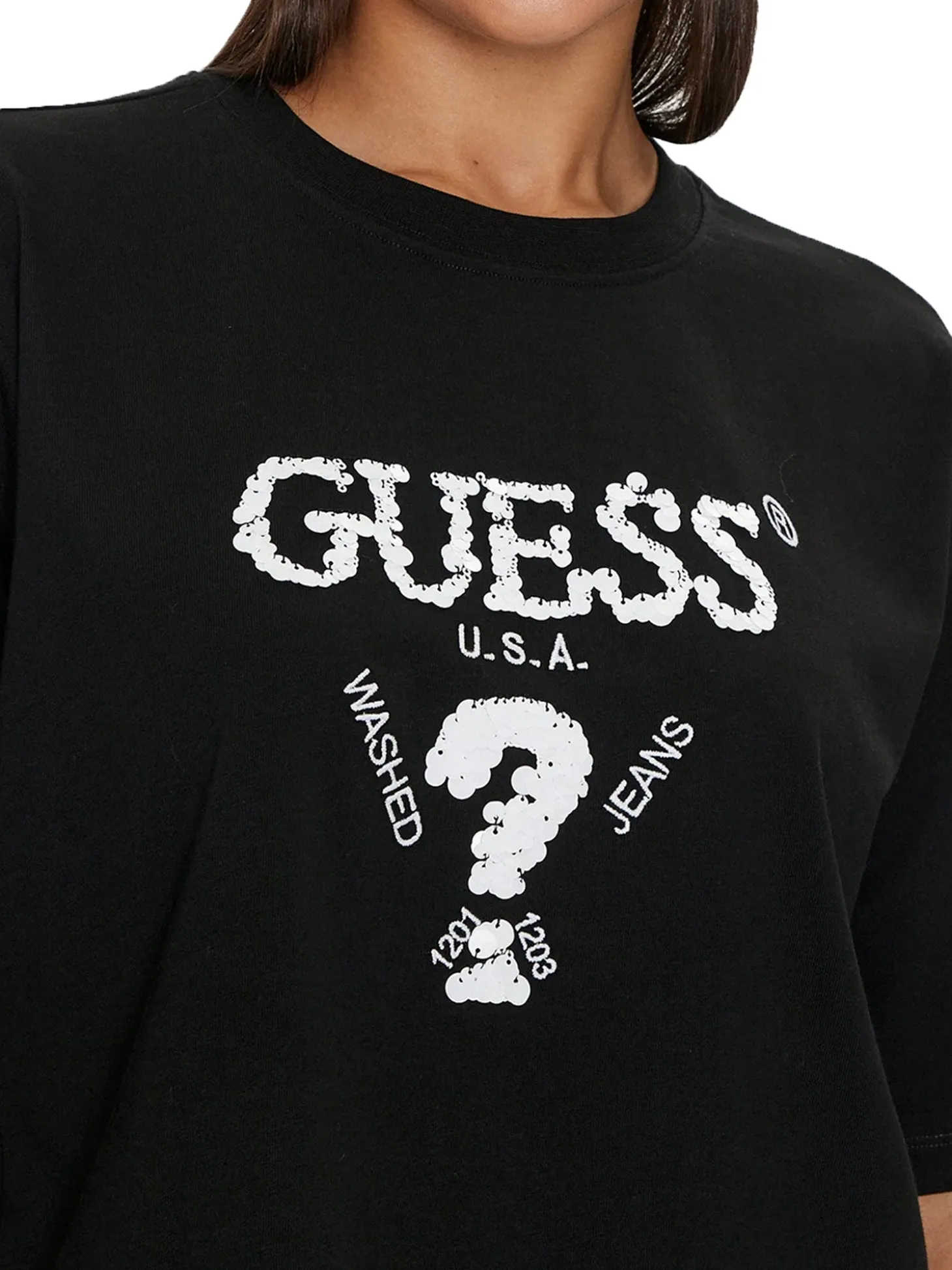 T-shirt Boxy Aurelie nero