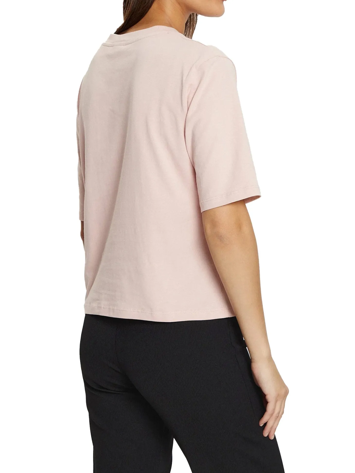 T-shirt Boxy Rhinestone rosa