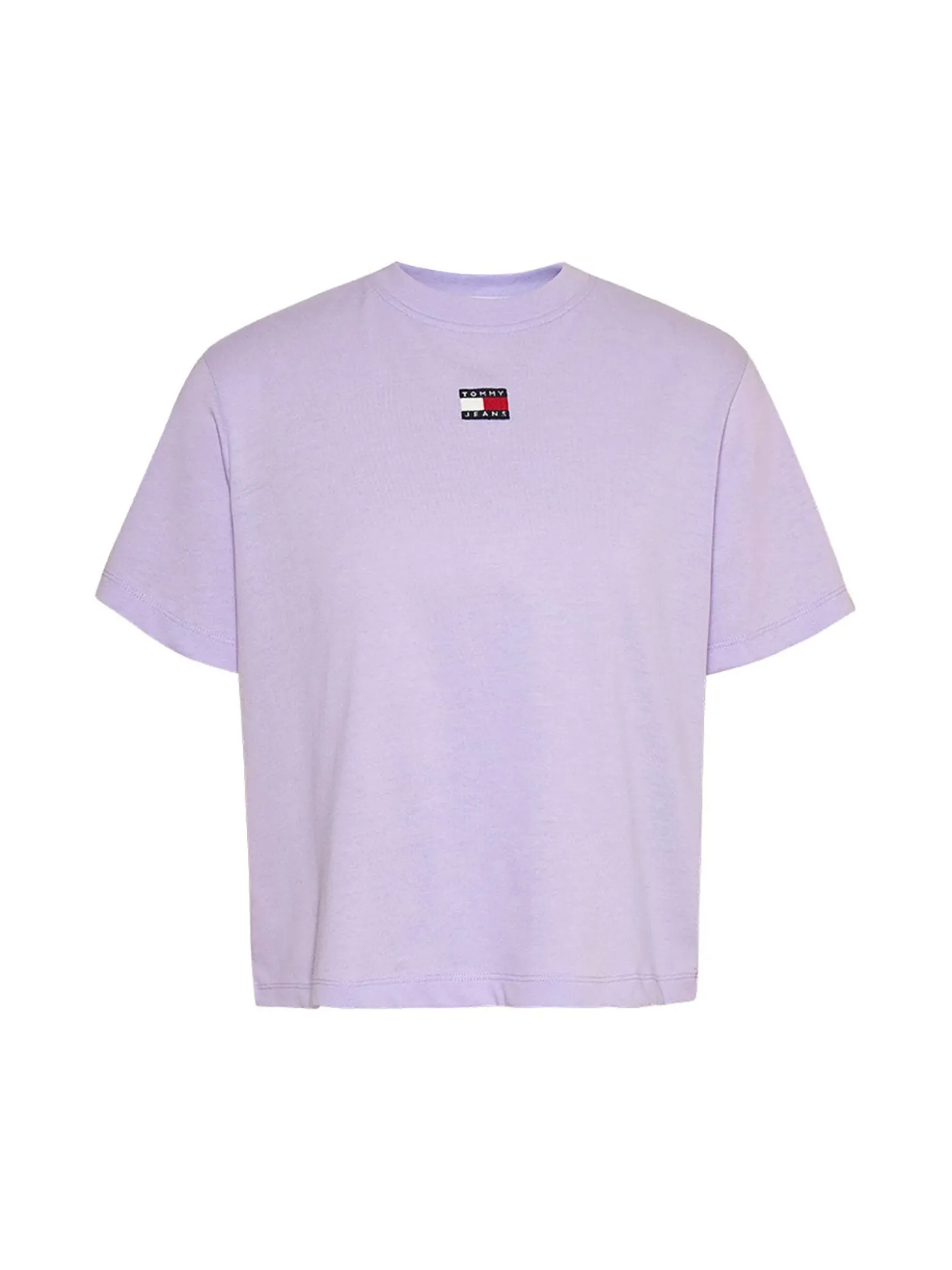 T-shirt classic fit boxy badge lilla