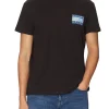 T-shirt con logo tjm rwb flag nero