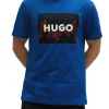 T-Shirt grafica fiamme in jersey