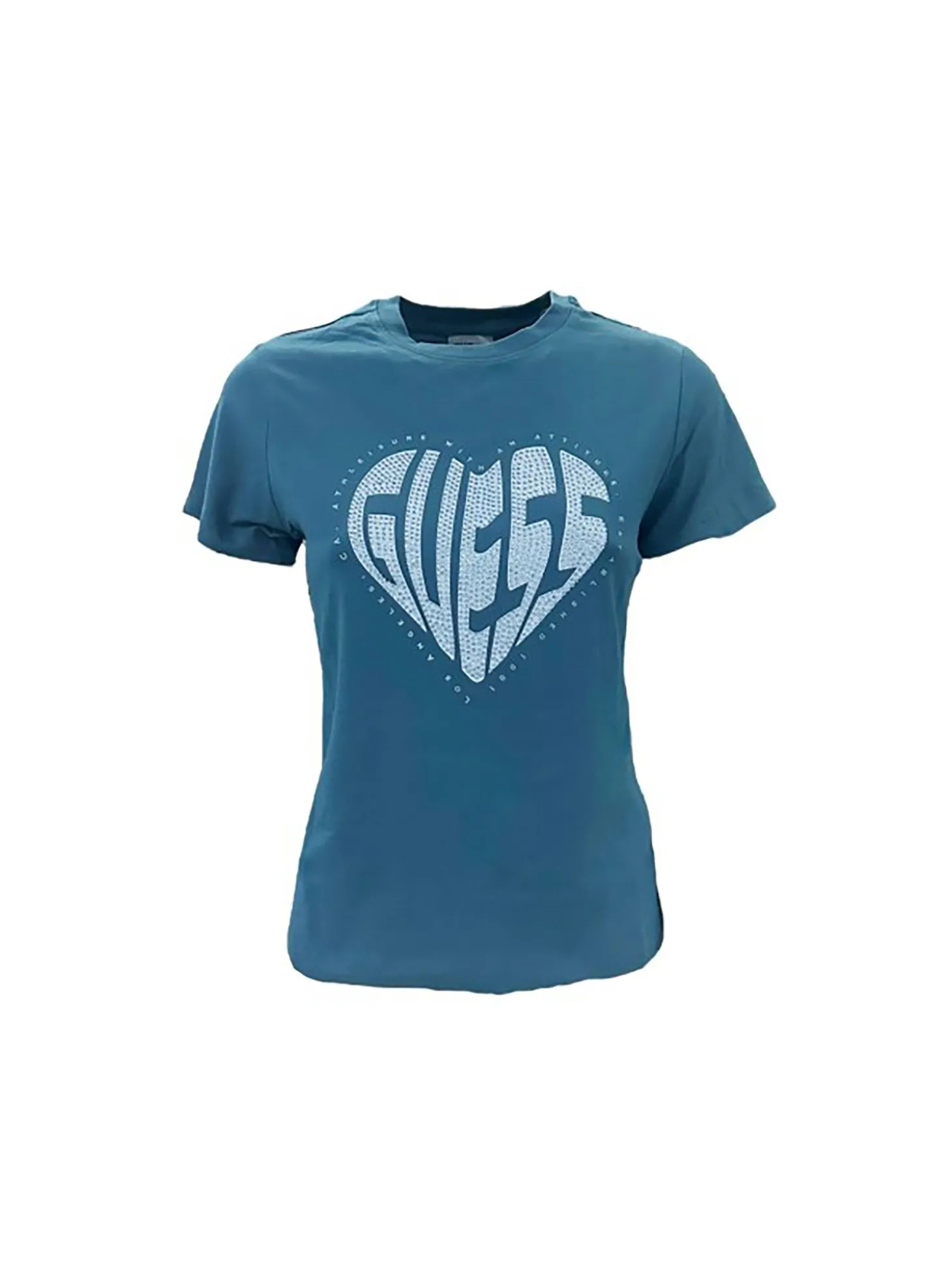 T-shirt Julia Rhinestone blu