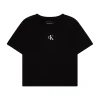 T-shirt kids logo boxy nero