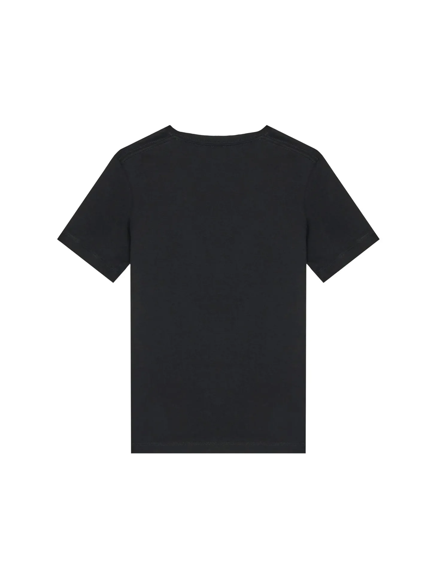 T-shirt kids mini logo badge monogram nero