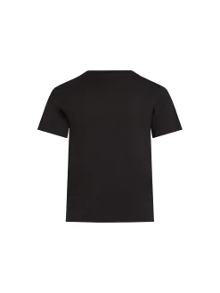 T-shirt kids monologo sul petto nero