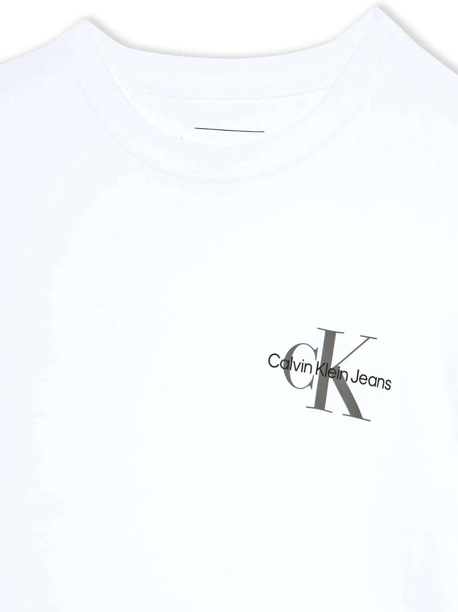 T-shirt kids monologo sul petto bianco