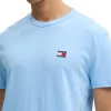 T-shirt logo badge regular fit celeste