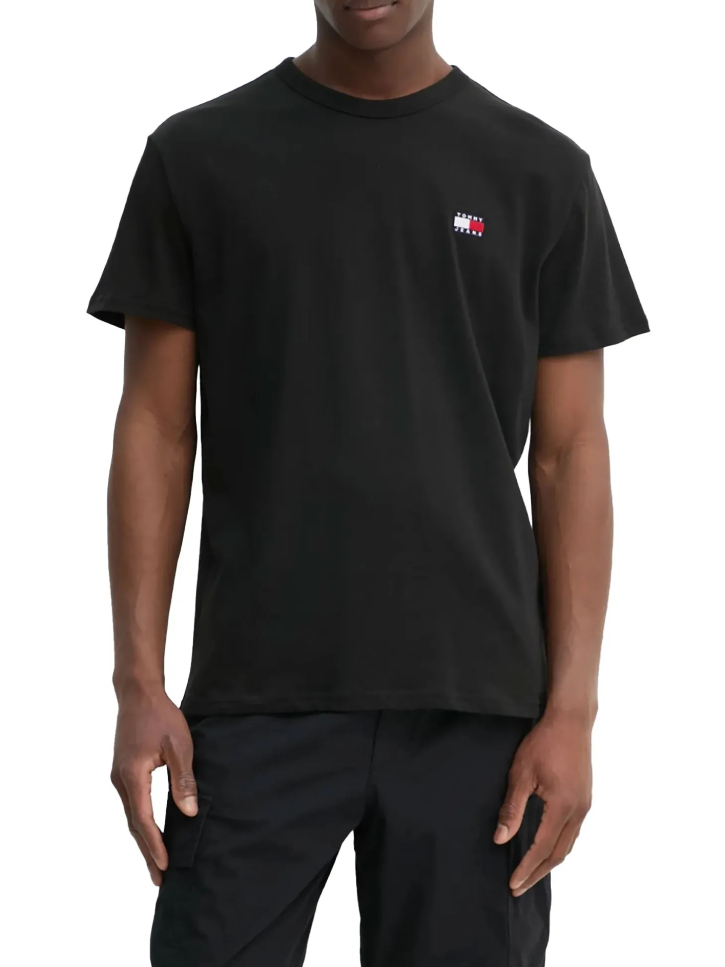 T-shirt logo badge regular fit nero