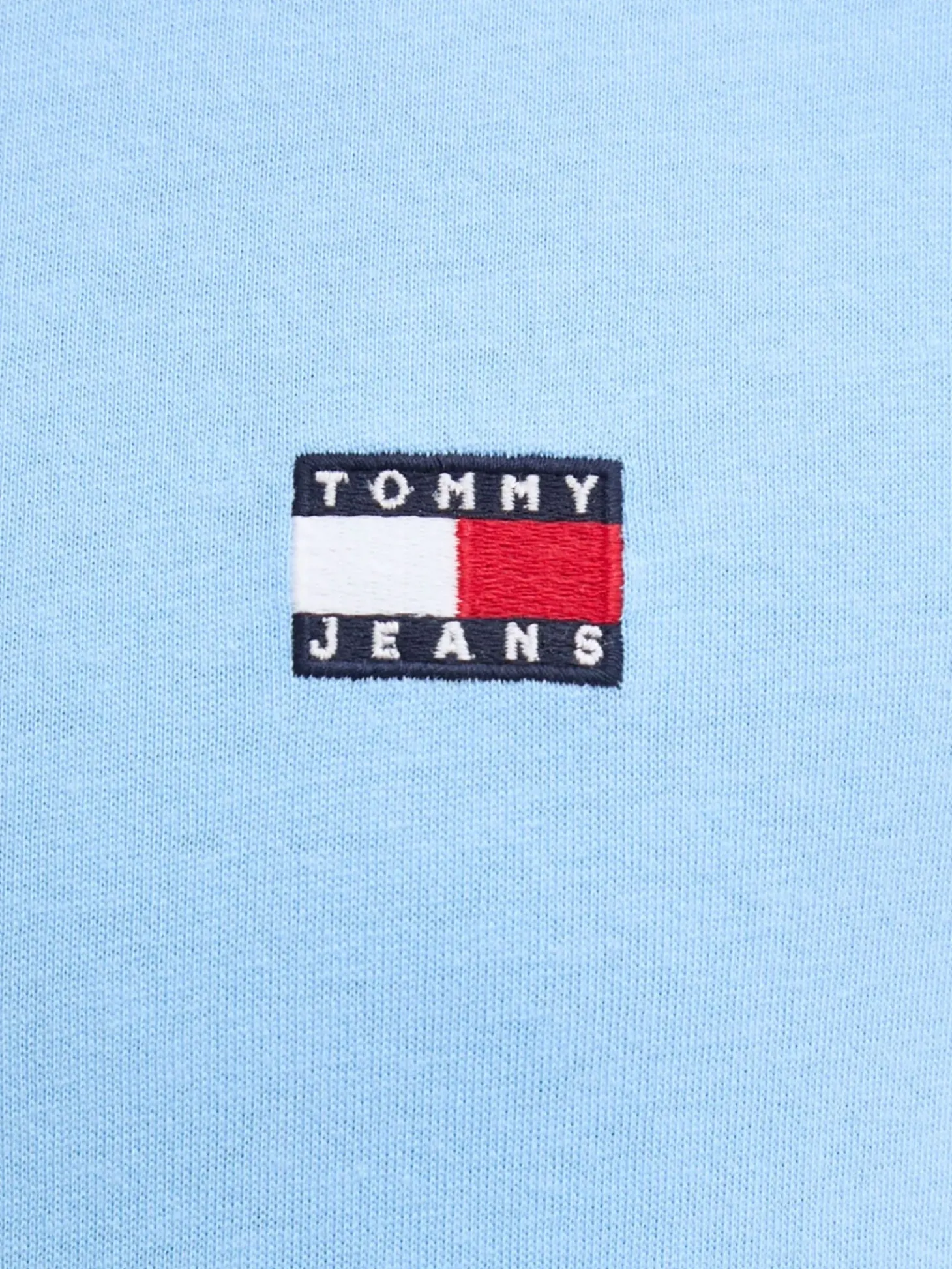 T-shirt logo badge regular fit celeste