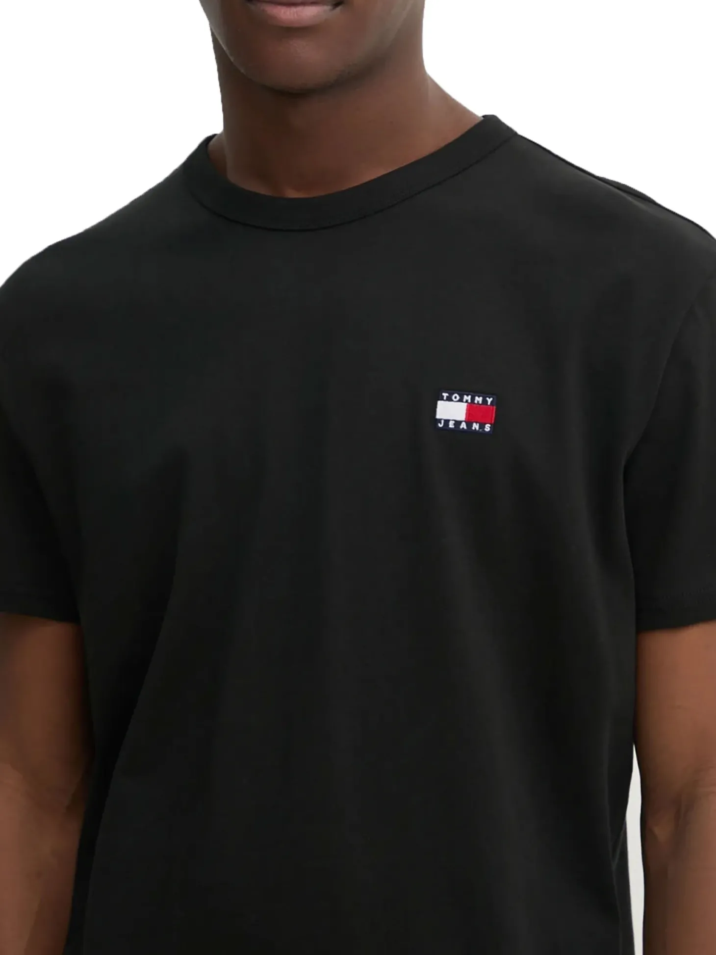 T-shirt logo badge regular fit nero