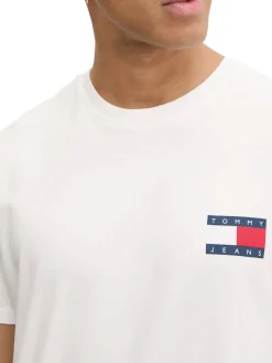 T-shirt logo bandiera heritage bianco