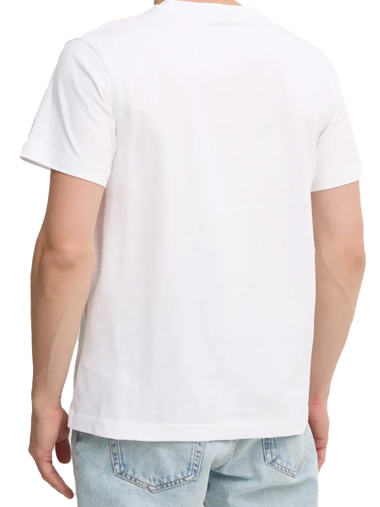 T-shirt logo label regular fit avorio