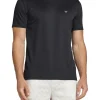 T-shirt manica corta in tessuto tecnico nero