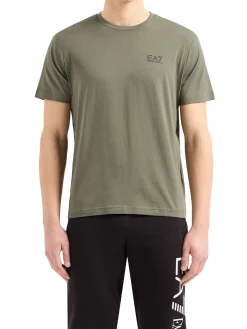 T-shirt manica corta logo jersey verde