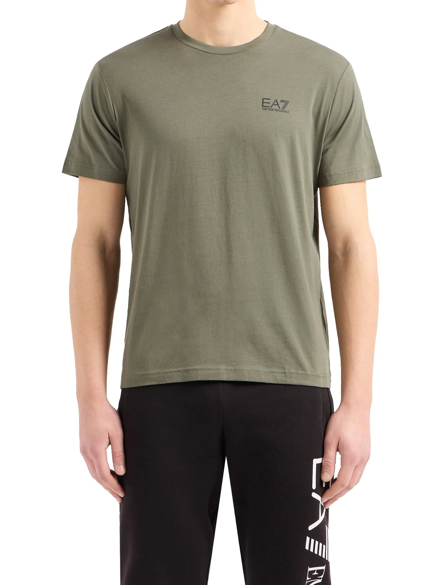 T-shirt manica corta logo jersey verde