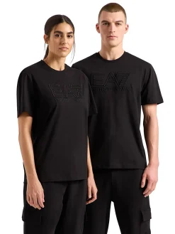T-shirt manica corta logo embro nero