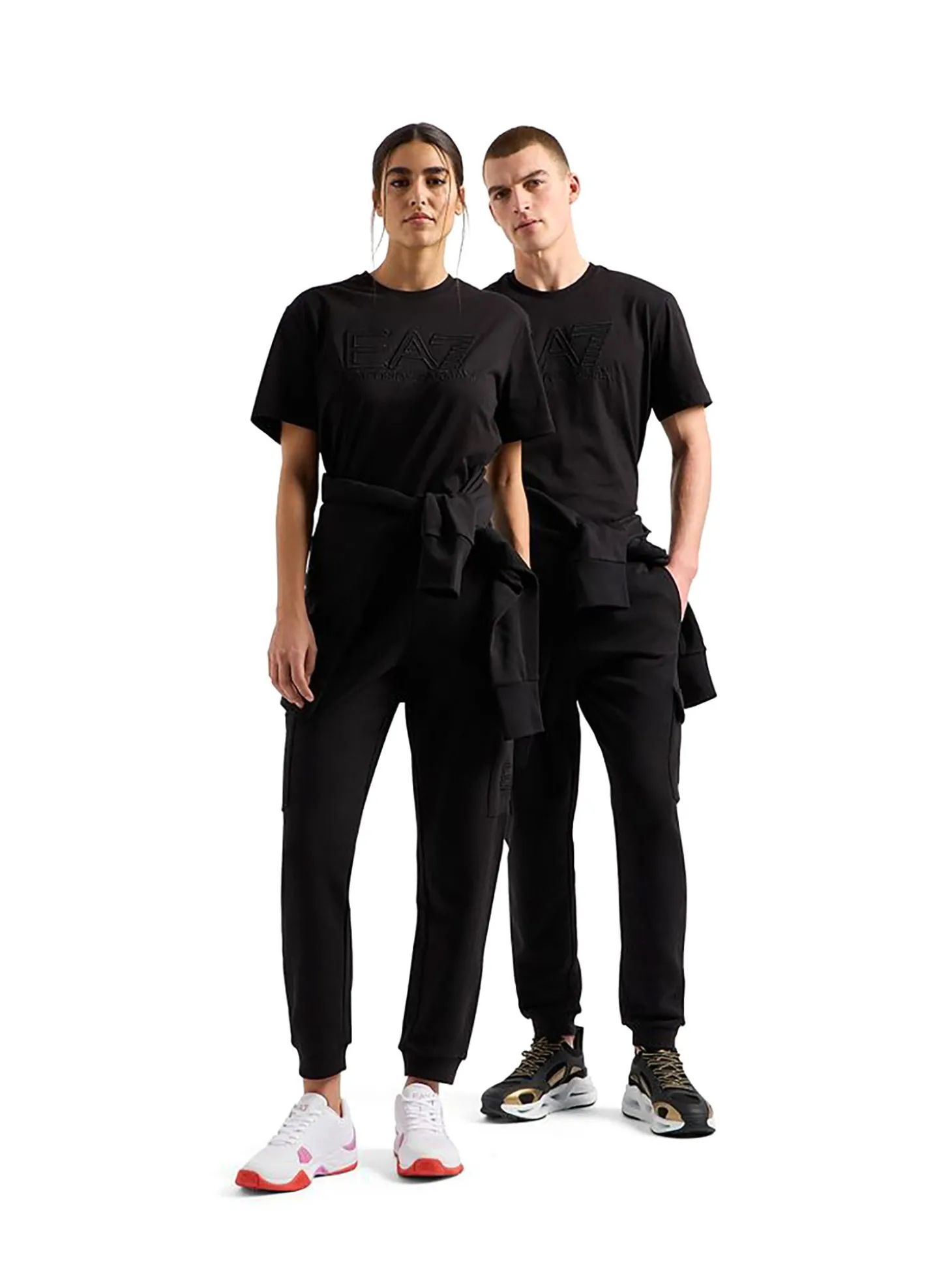 T-shirt manica corta logo embro nero