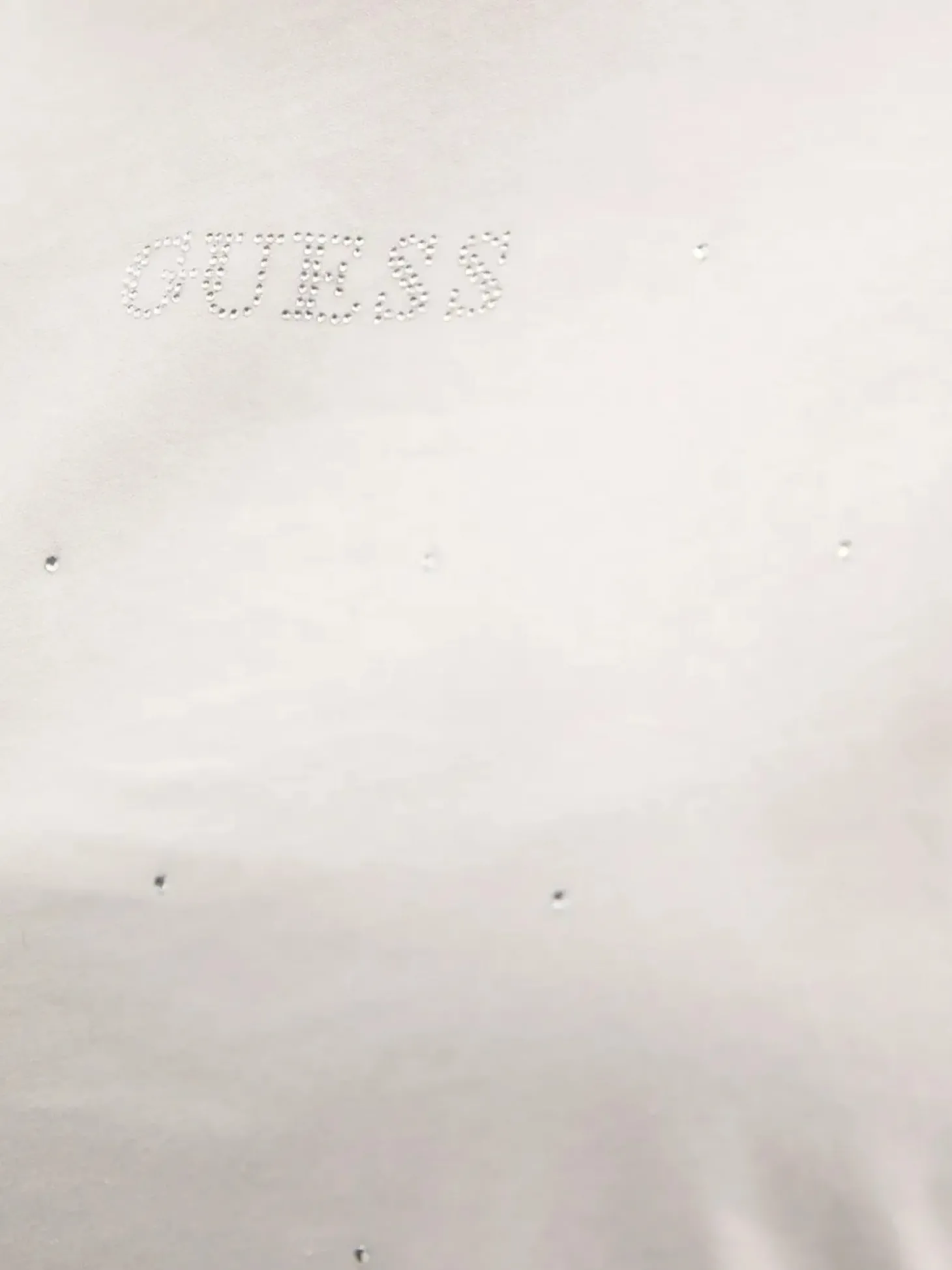 T-shirt manica corta Rhinestone bianco