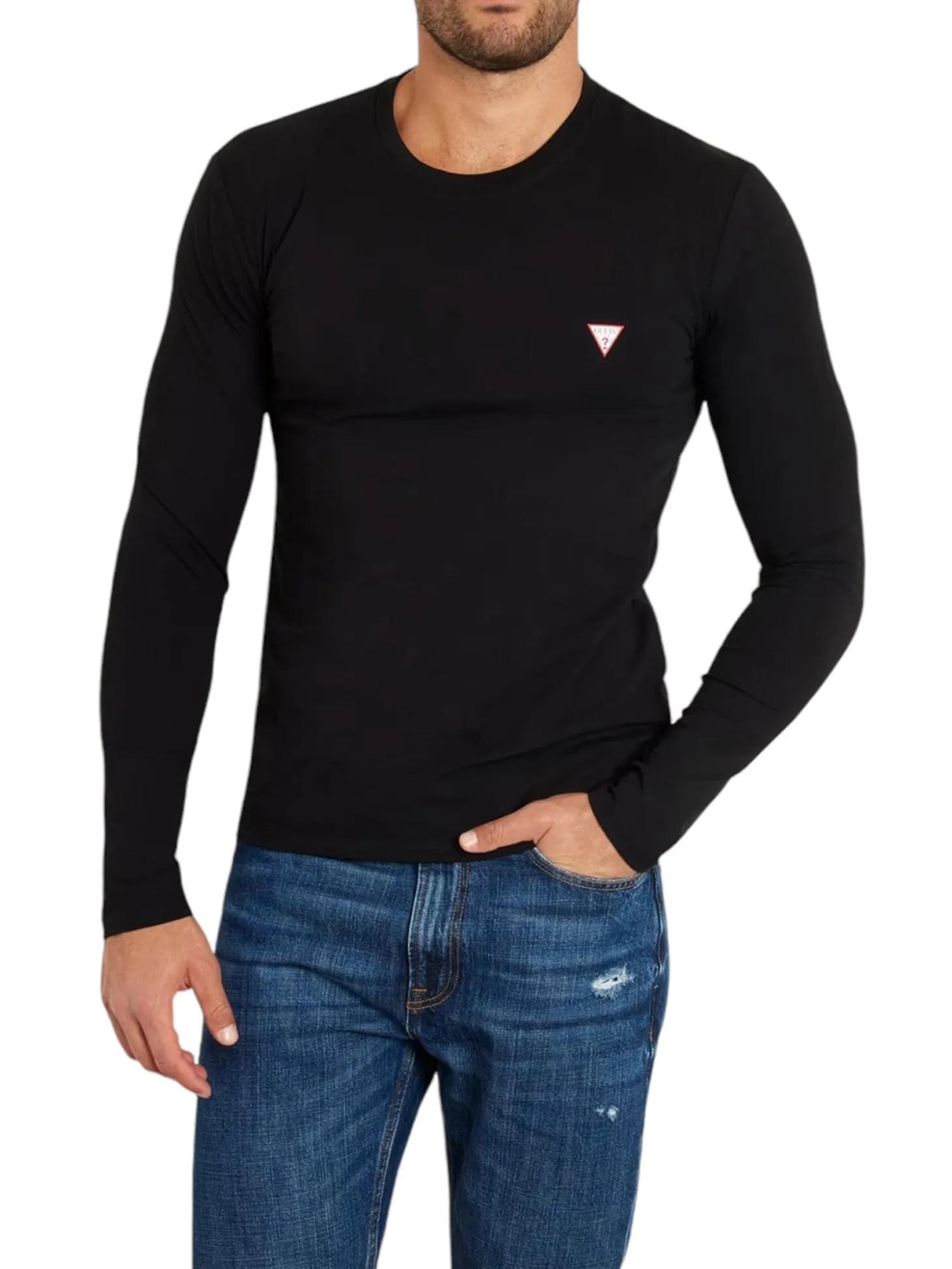 T-shirt manica lunga core jersey nero